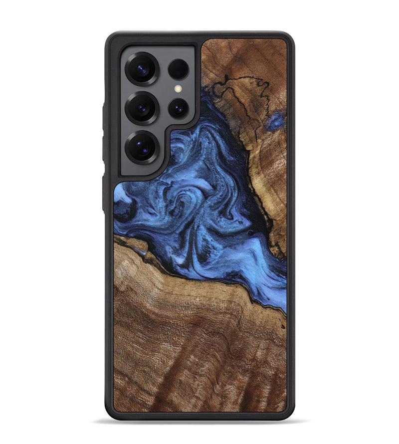 Galaxy S25 Ultra Wood Phone Case - Milana (Blue, 798139)