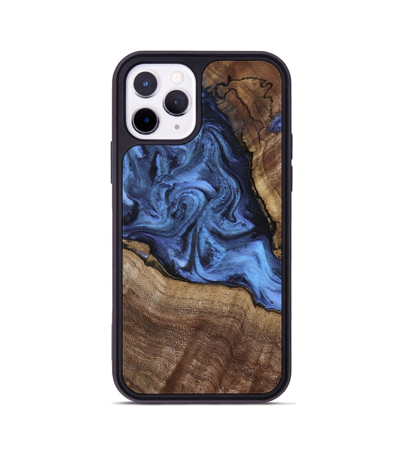 iPhone 11 Pro Wood Phone Case - Milana (Blue, 798139)