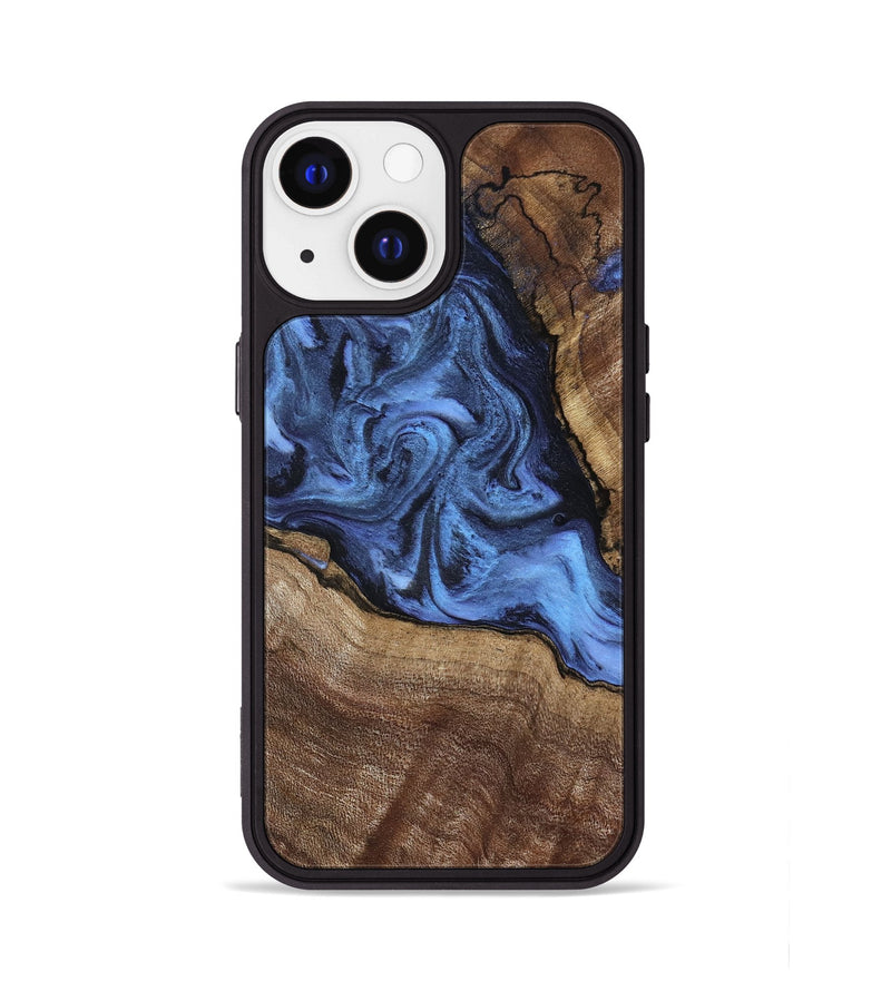 iPhone 13 Wood Phone Case - Milana (Blue, 798139)