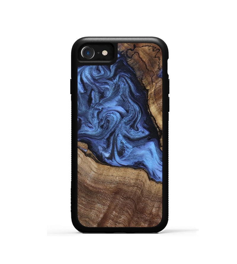 iPhone SE Wood Phone Case - Milana (Blue, 798139)