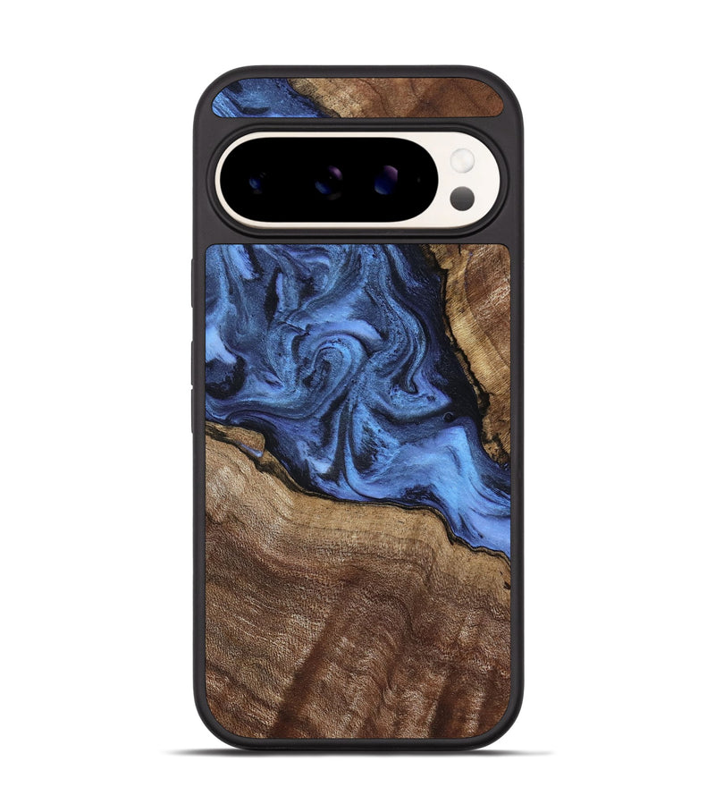 Pixel 9 Pro Wood Phone Case - Milana (Blue, 798139)