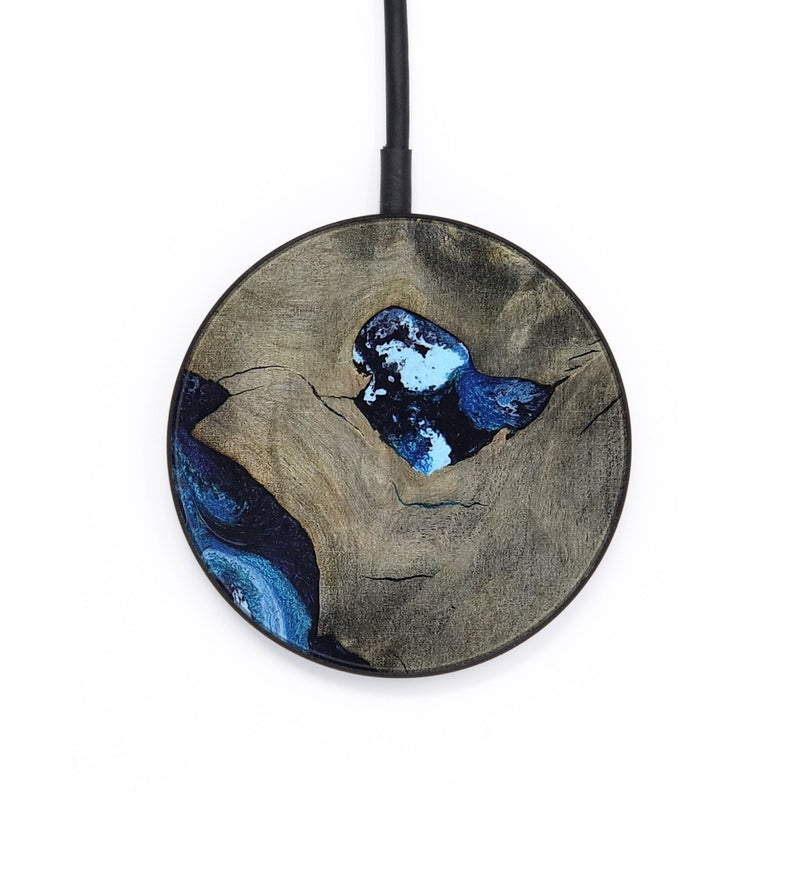 Circle Wood Wireless Charger - Freyja (Blue, 798142)