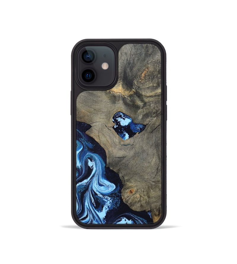 iPhone 12 mini Wood Phone Case - Freyja (Blue, 798142)