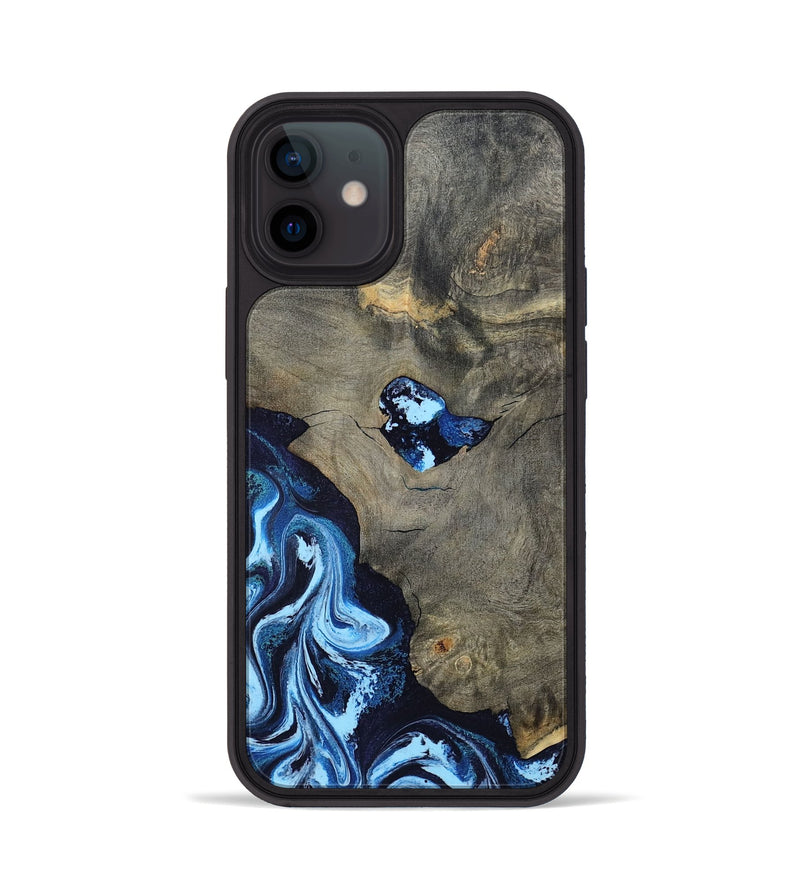 iPhone 12 Wood Phone Case - Freyja (Blue, 798142)
