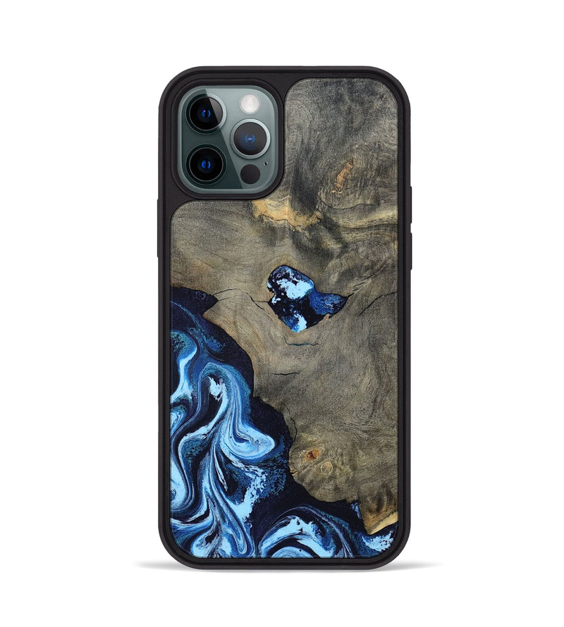 iPhone 12 Pro Wood Phone Case - Freyja (Blue, 798142)