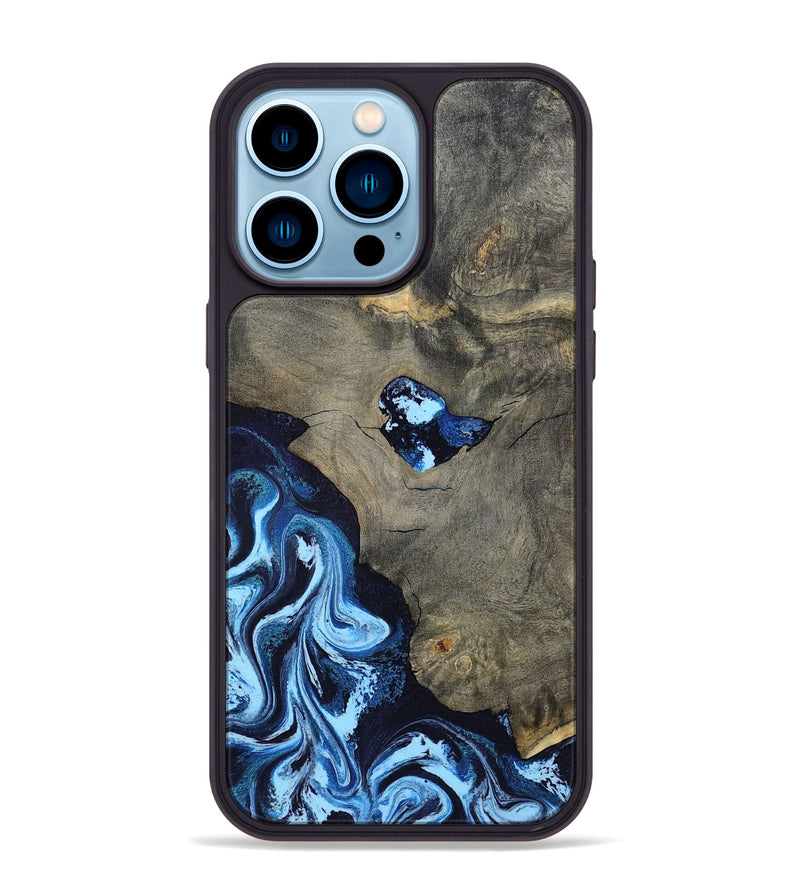 iPhone 14 Pro Max Wood Phone Case - Freyja (Blue, 798142)