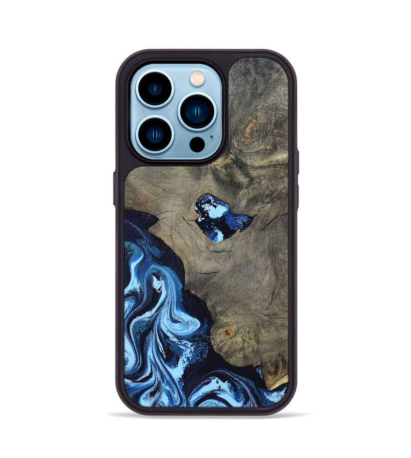 iPhone 14 Pro Wood Phone Case - Freyja (Blue, 798142)