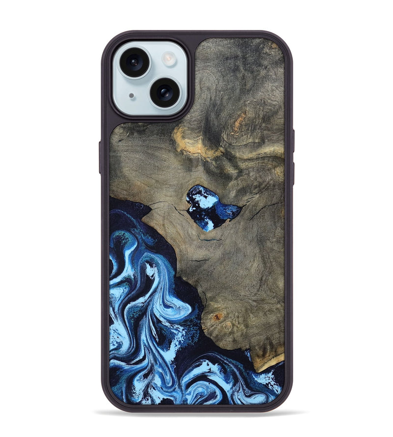 iPhone 15 Plus Wood Phone Case - Freyja (Blue, 798142)
