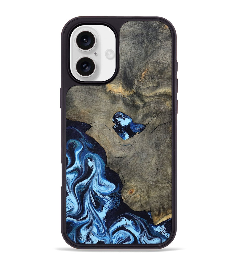 iPhone 16 Plus Wood Phone Case - Freyja (Blue, 798142)