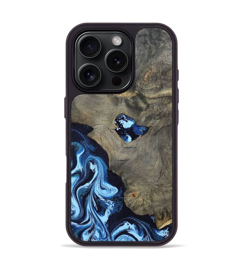 iPhone 16 Pro Wood Phone Case - Freyja (Blue, 798142)