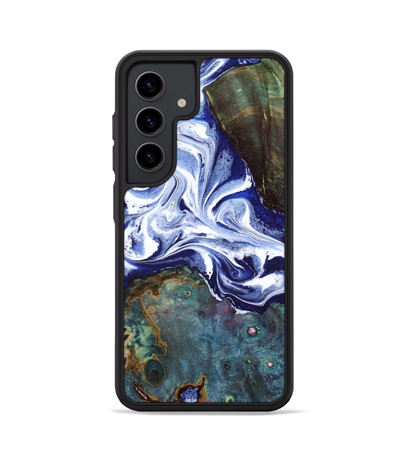 Galaxy S24 Wood Phone Case - Denisha (Blue, 798145)
