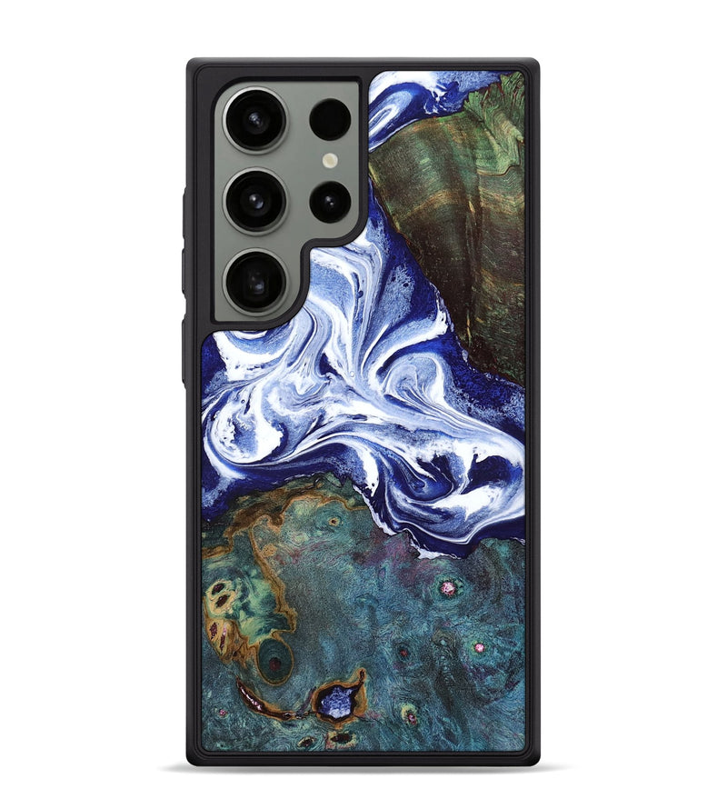 Galaxy S24 Ultra Wood Phone Case - Denisha (Blue, 798145)