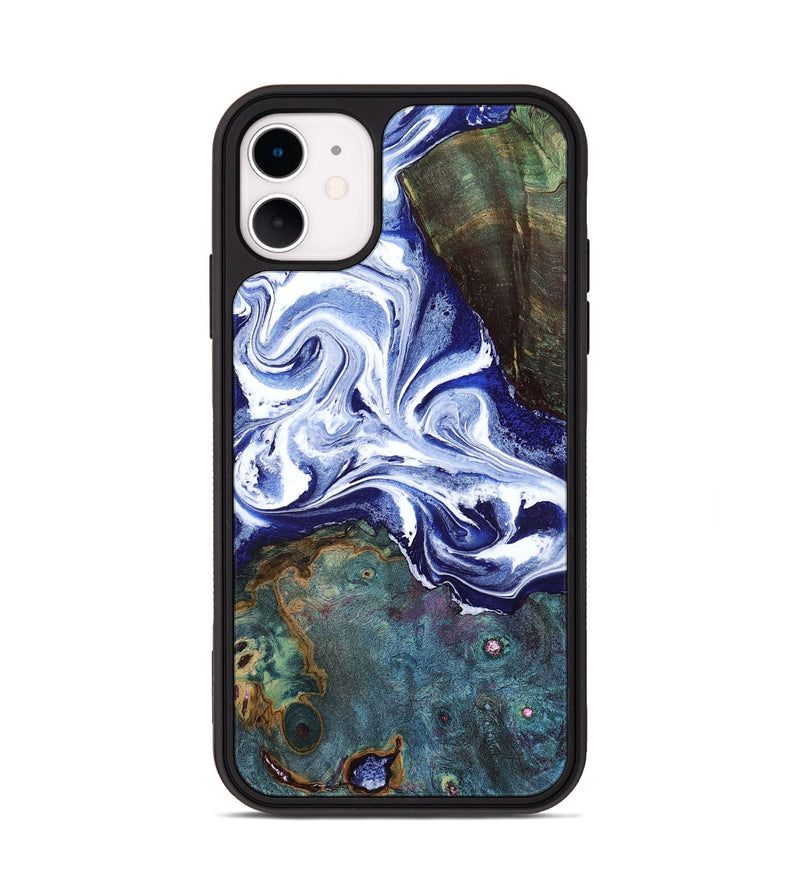 iPhone 11 Wood Phone Case - Denisha (Blue, 798145)