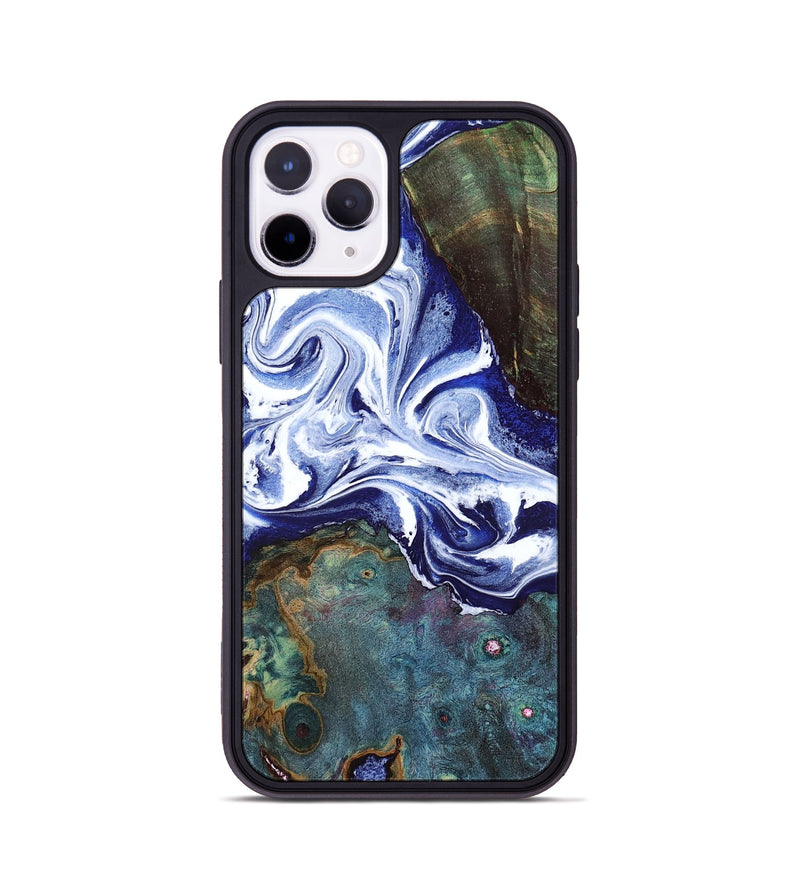 iPhone 11 Pro Wood Phone Case - Denisha (Blue, 798145)