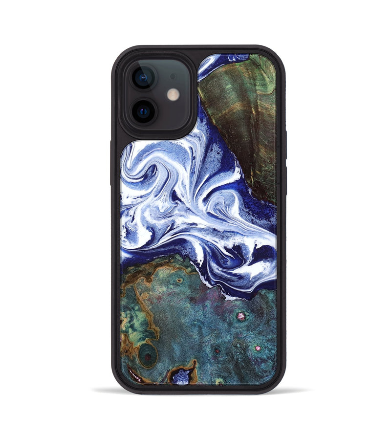 iPhone 12 Wood Phone Case - Denisha (Blue, 798145)