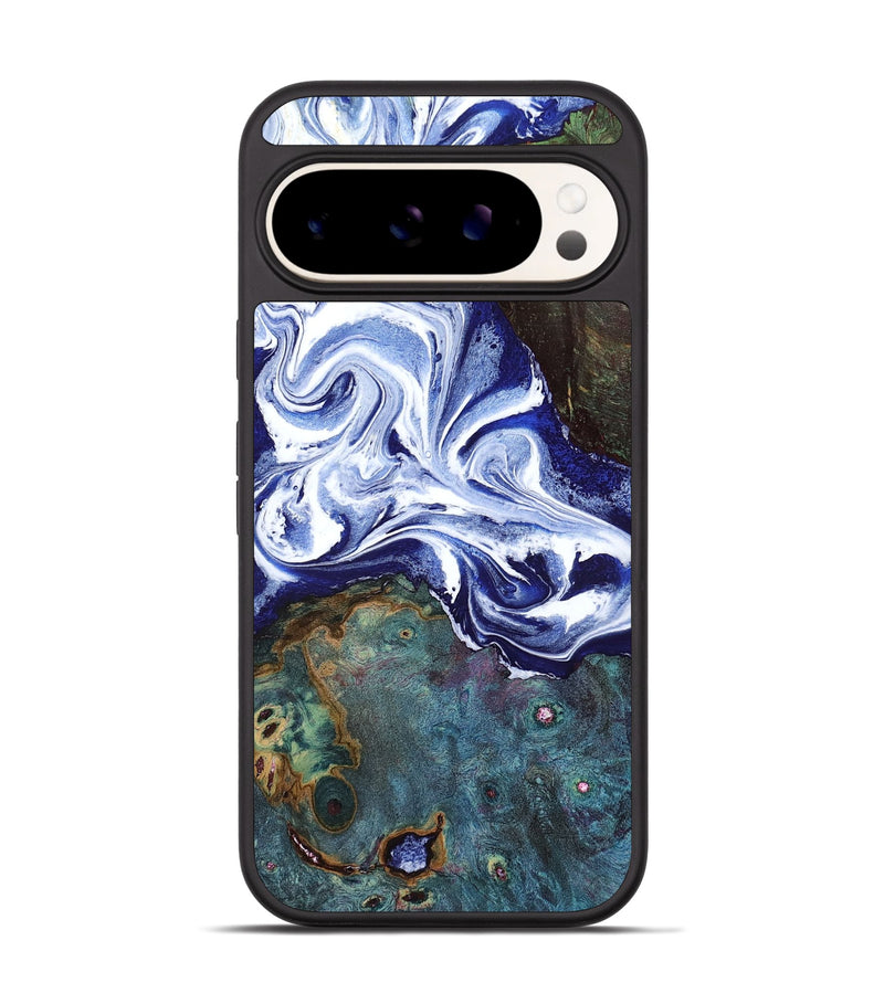 Pixel 9 Wood Phone Case - Denisha (Blue, 798145)