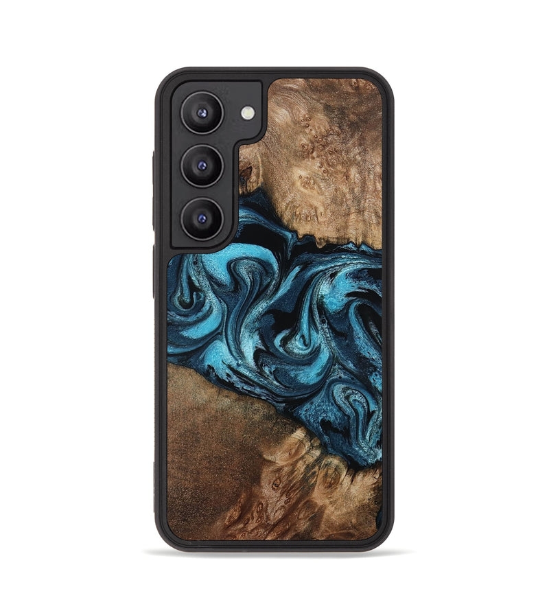 Galaxy S23 Wood Phone Case - Candis (Blue, 798146)