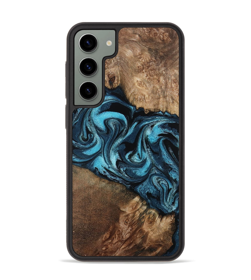 Galaxy S23 Plus Wood Phone Case - Candis (Blue, 798146)