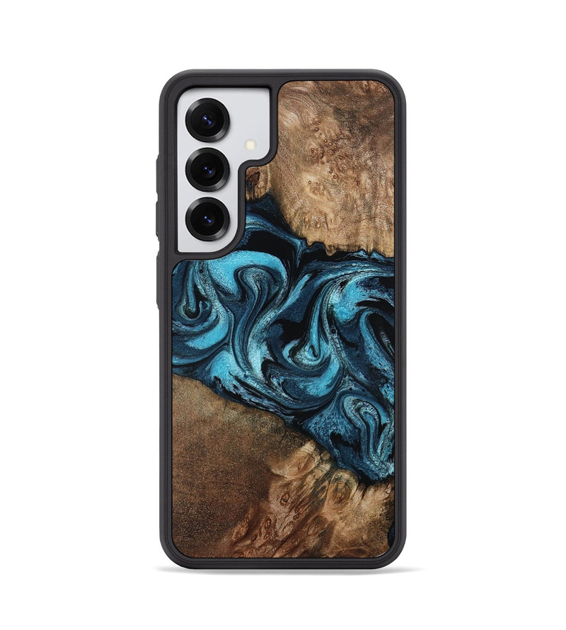 Galaxy S25 Wood Phone Case - Candis (Blue, 798146)