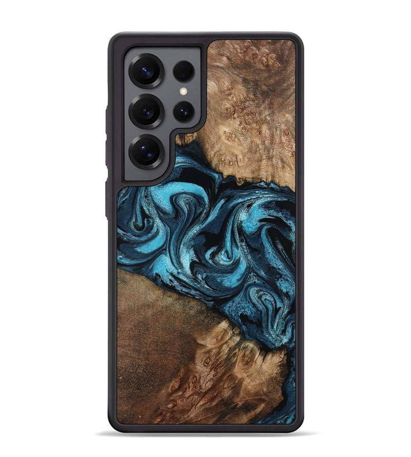 Galaxy S25 Ultra Wood Phone Case - Candis (Blue, 798146)