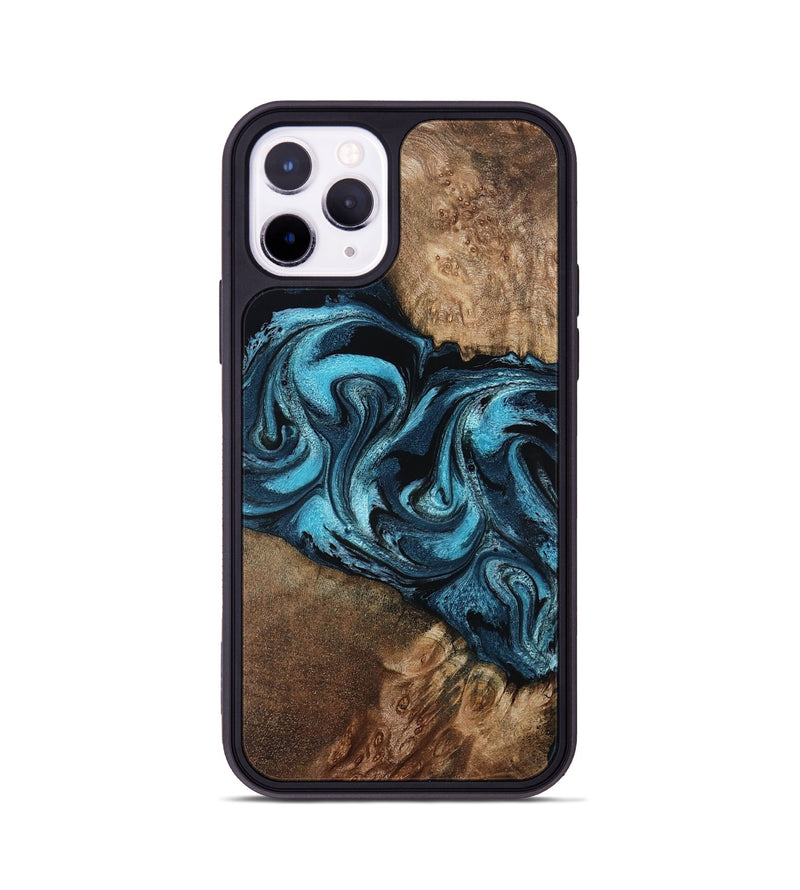 iPhone 11 Pro Wood Phone Case - Candis (Blue, 798146)