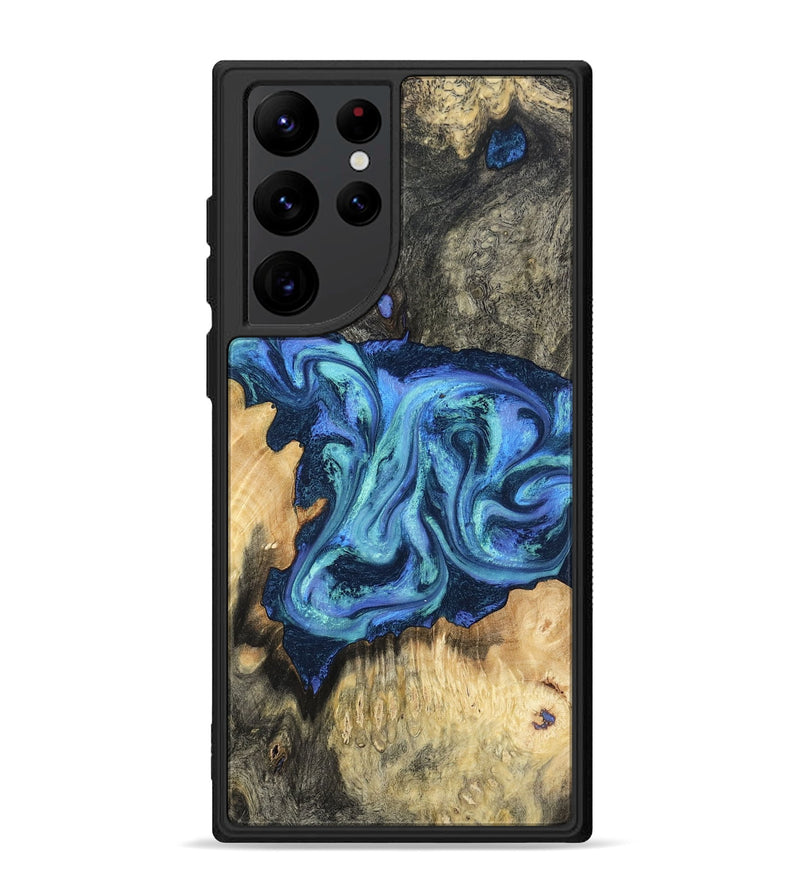 Galaxy S22 Ultra Wood Phone Case - Kolby (Blue, 798154)
