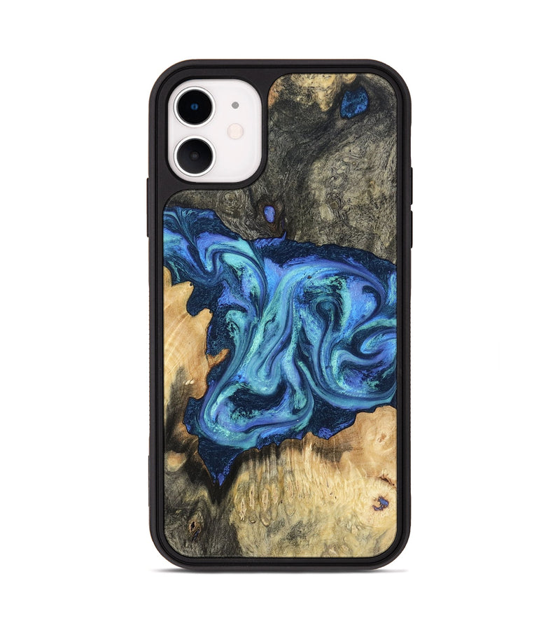 iPhone 11 Wood Phone Case - Kolby (Blue, 798154)