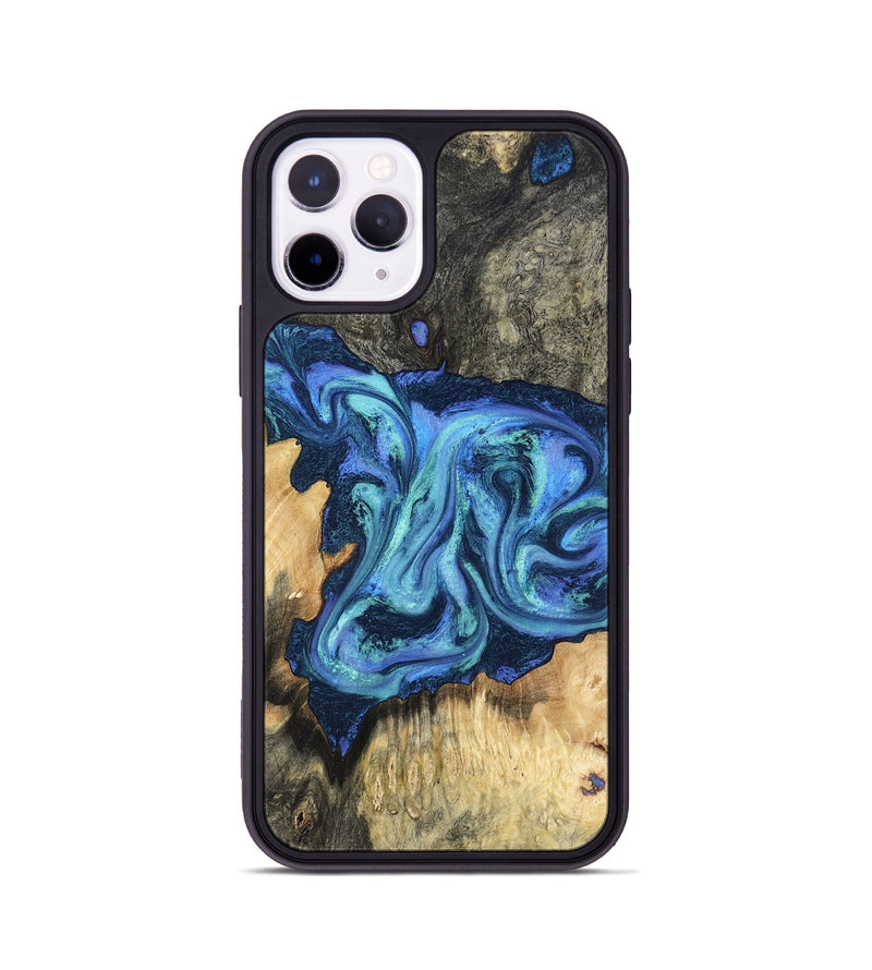 iPhone 11 Pro Wood Phone Case - Kolby (Blue, 798154)