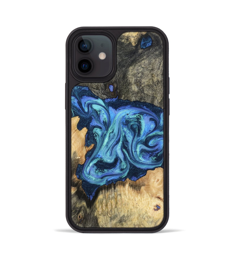 iPhone 12 Wood Phone Case - Kolby (Blue, 798154)