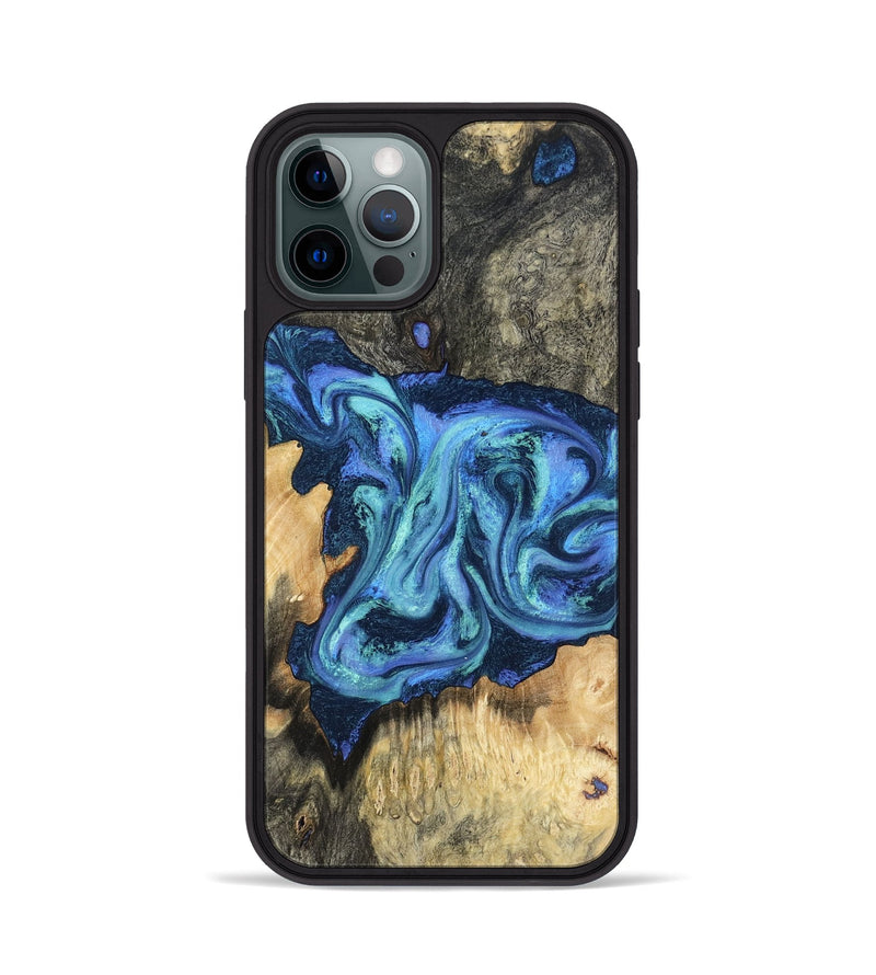 iPhone 12 Pro Wood Phone Case - Kolby (Blue, 798154)