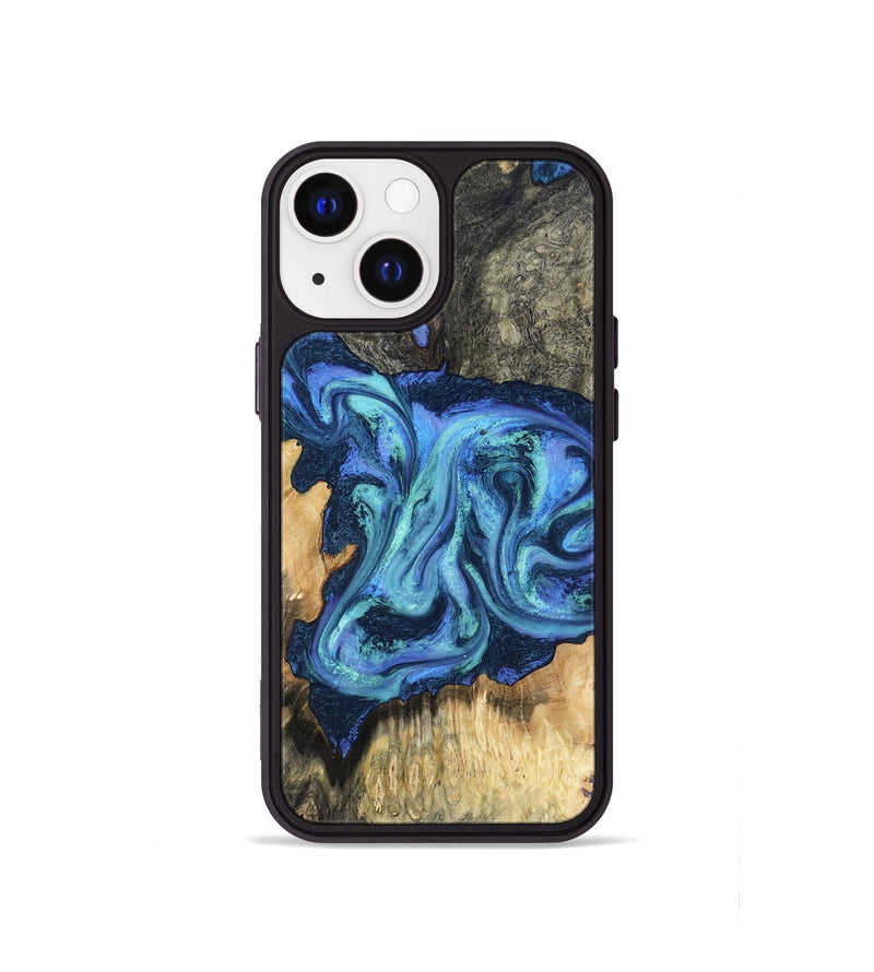 iPhone 13 mini Wood Phone Case - Kolby (Blue, 798154)