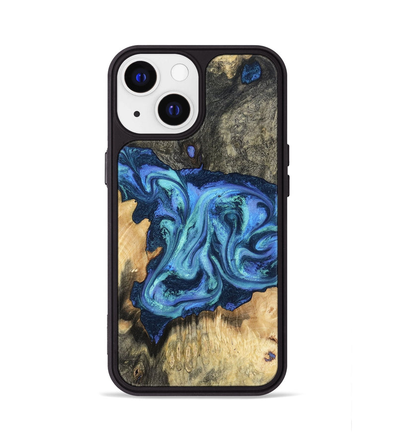 iPhone 13 Wood Phone Case - Kolby (Blue, 798154)