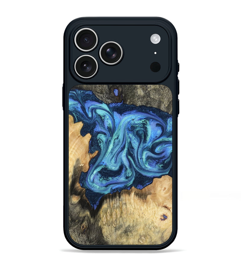 iPhone 17 Pro Max Wood Phone Case - Kolby (Blue, 798154)