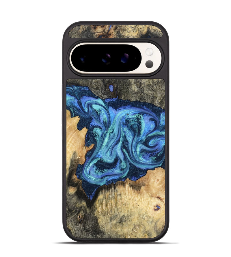 Pixel 9 Wood Phone Case - Kolby (Blue, 798154)