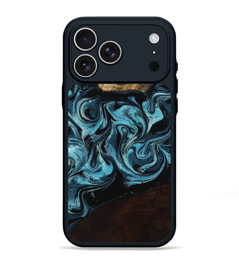 iPhone 17 Pro Max Wood Phone Case - Dollie (Blue, 798155)