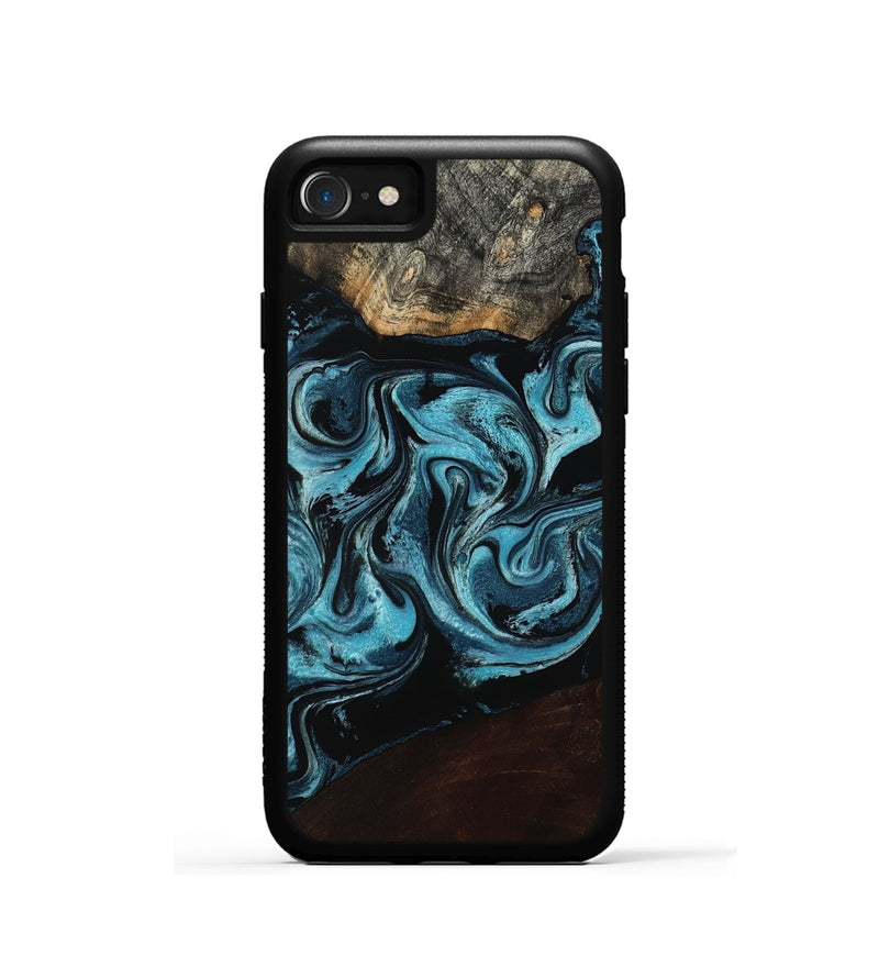 iPhone SE Wood Phone Case - Dollie (Blue, 798155)