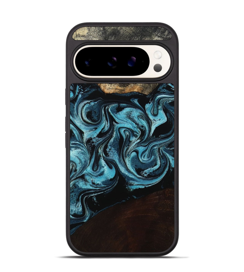 Pixel 9 Wood Phone Case - Dollie (Blue, 798155)