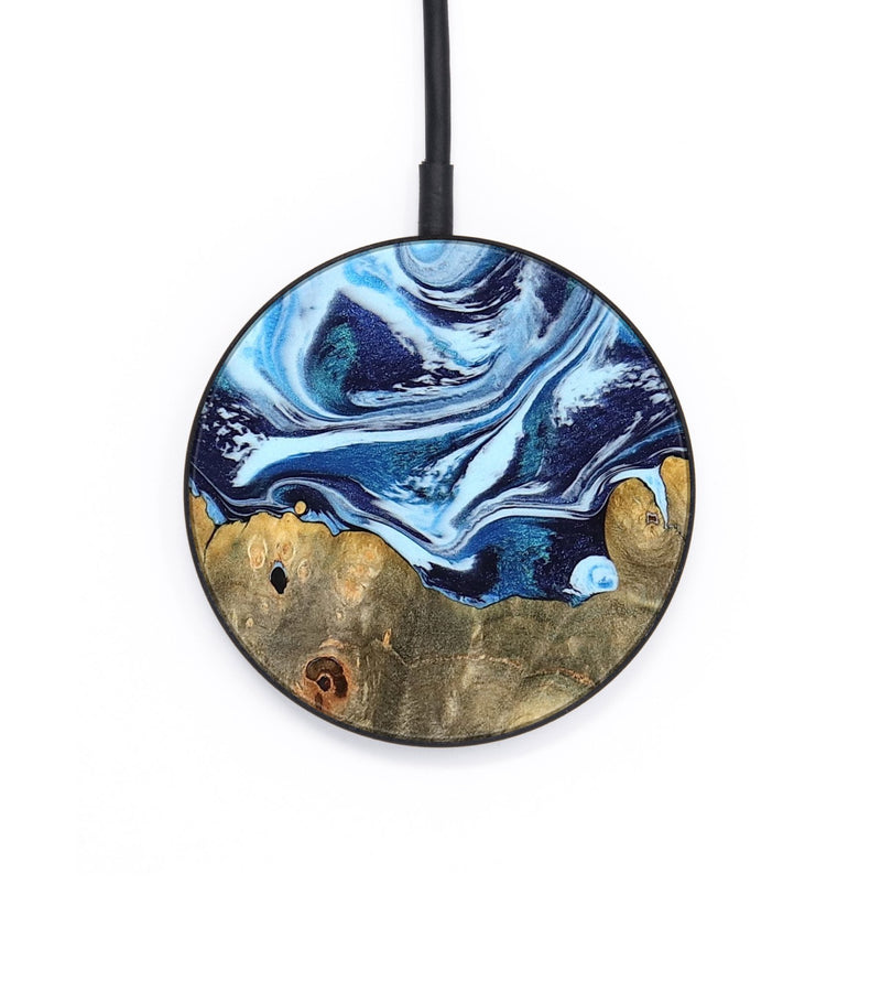 Circle Wood Wireless Charger - Travon (Blue, 798156)