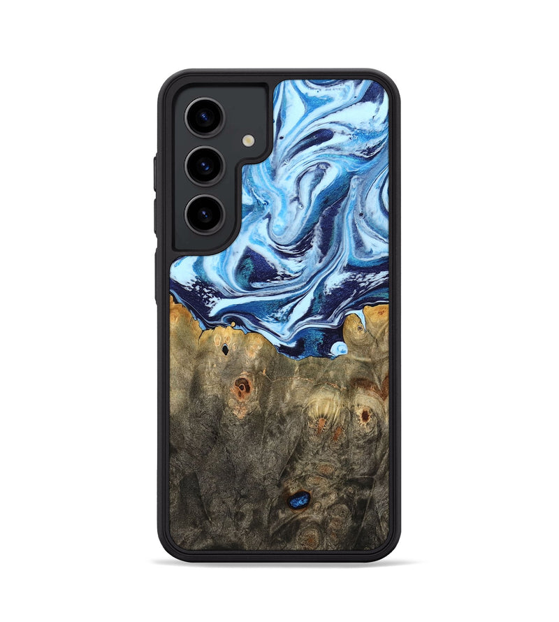 Galaxy S24 Wood Phone Case - Travon (Blue, 798156)