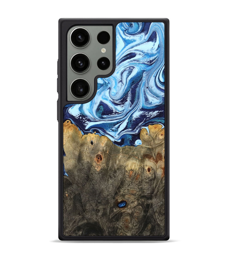 Galaxy S24 Ultra Wood Phone Case - Travon (Blue, 798156)
