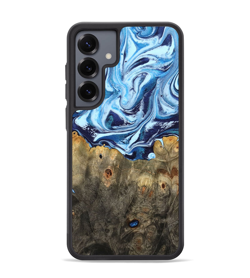 Galaxy S25 Plus Wood Phone Case - Travon (Blue, 798156)