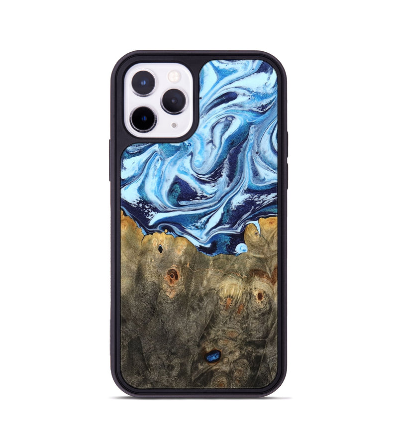 iPhone 11 Pro Wood Phone Case - Travon (Blue, 798156)