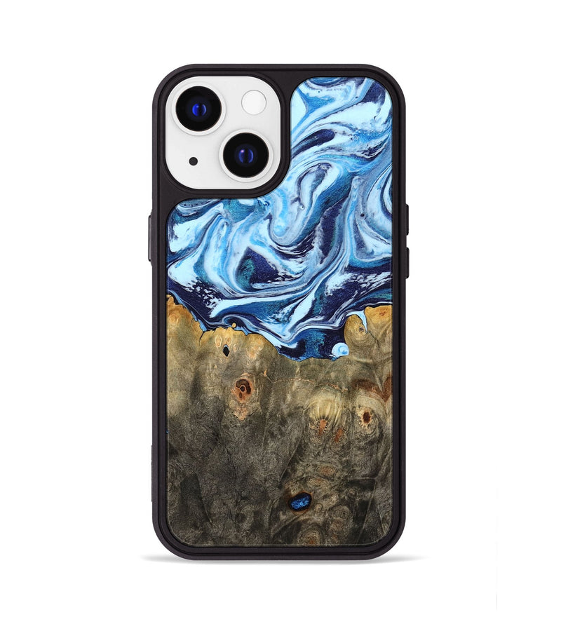iPhone 13 Wood Phone Case - Travon (Blue, 798156)