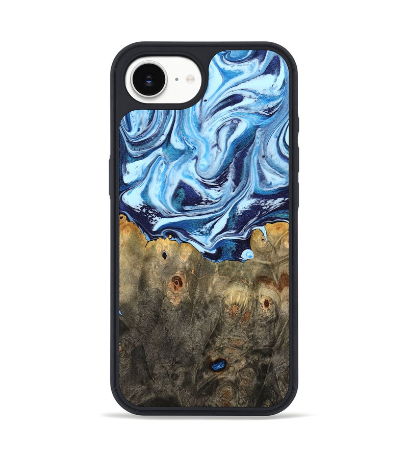 iPhone 16e Wood Phone Case - Travon (Blue, 798156)
