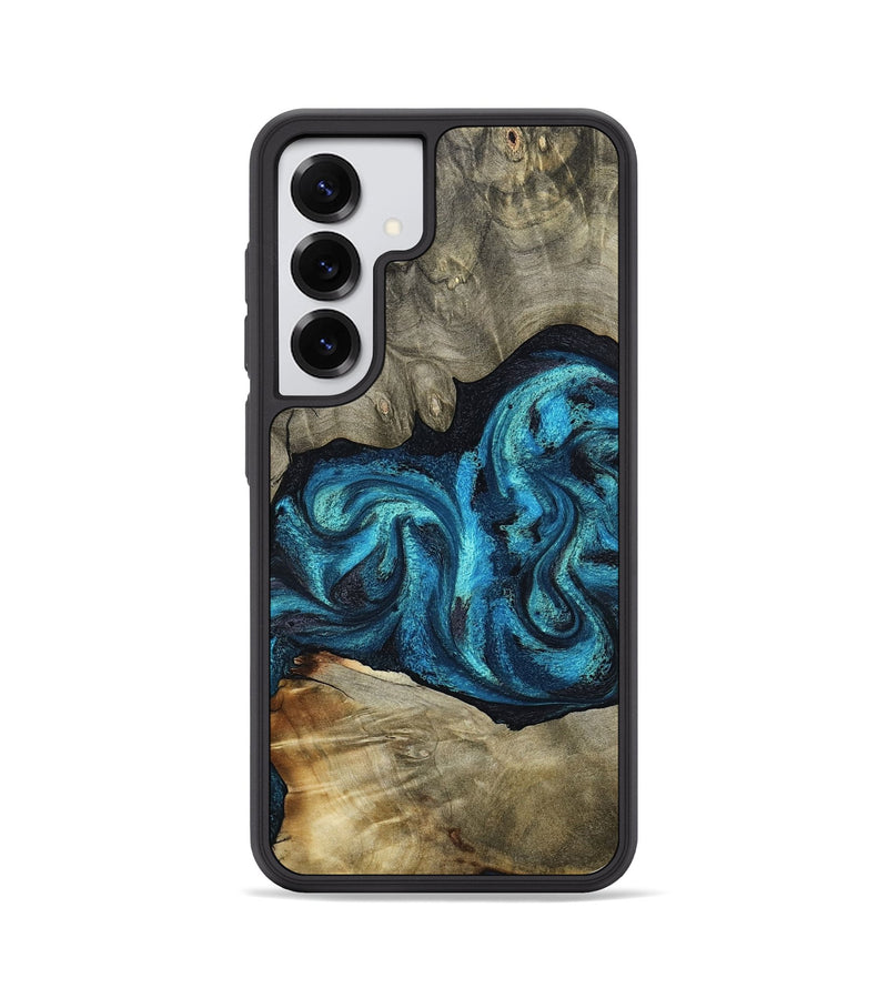 Galaxy S25 Wood Phone Case - Alanna (Blue, 798159)