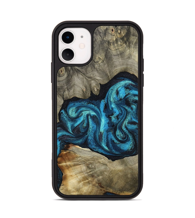 iPhone 11 Wood Phone Case - Alanna (Blue, 798159)