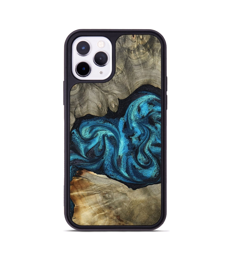 iPhone 11 Pro Wood Phone Case - Alanna (Blue, 798159)