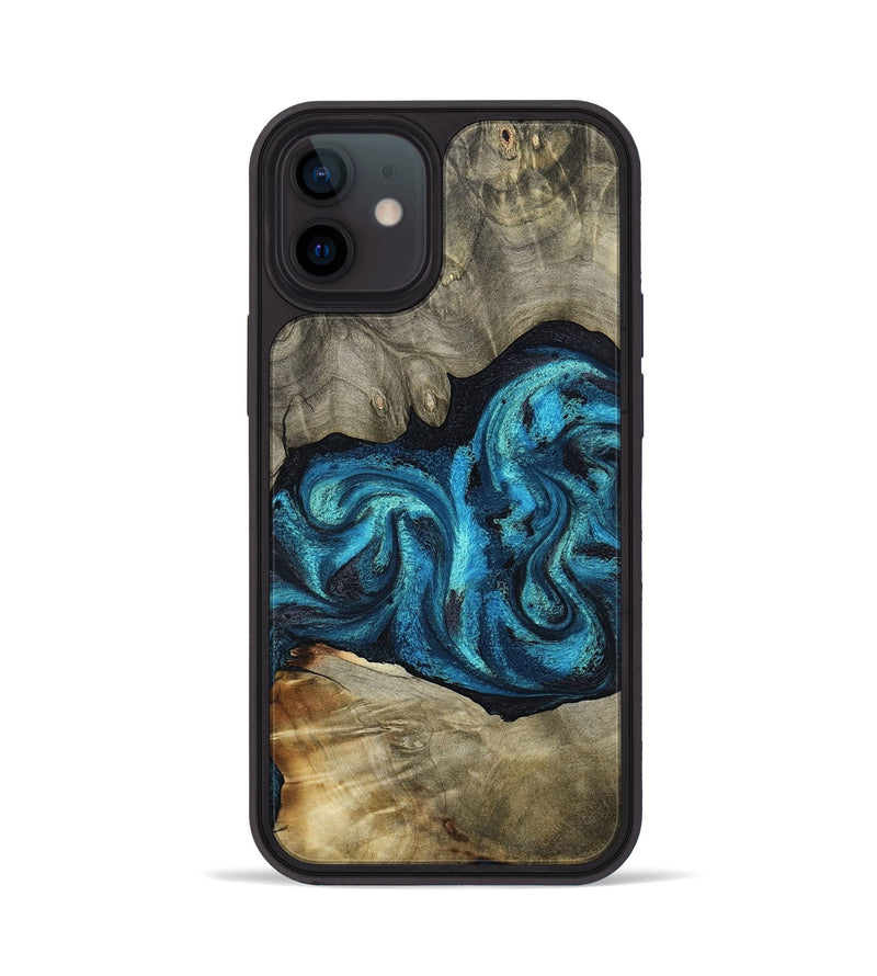 iPhone 12 Wood Phone Case - Alanna (Blue, 798159)