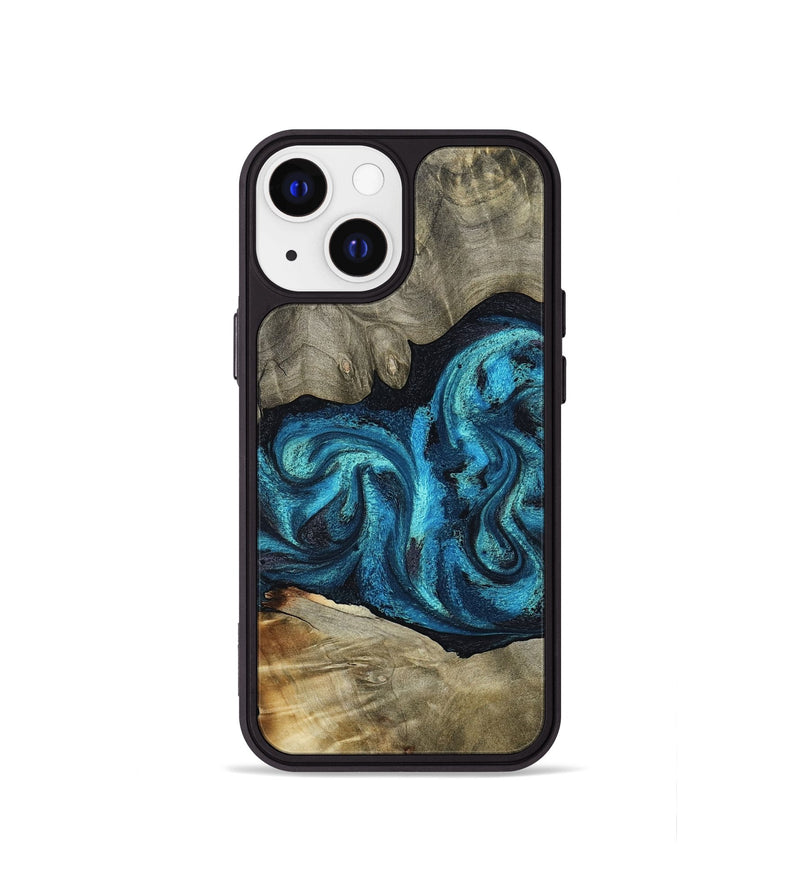 iPhone 13 mini Wood Phone Case - Alanna (Blue, 798159)