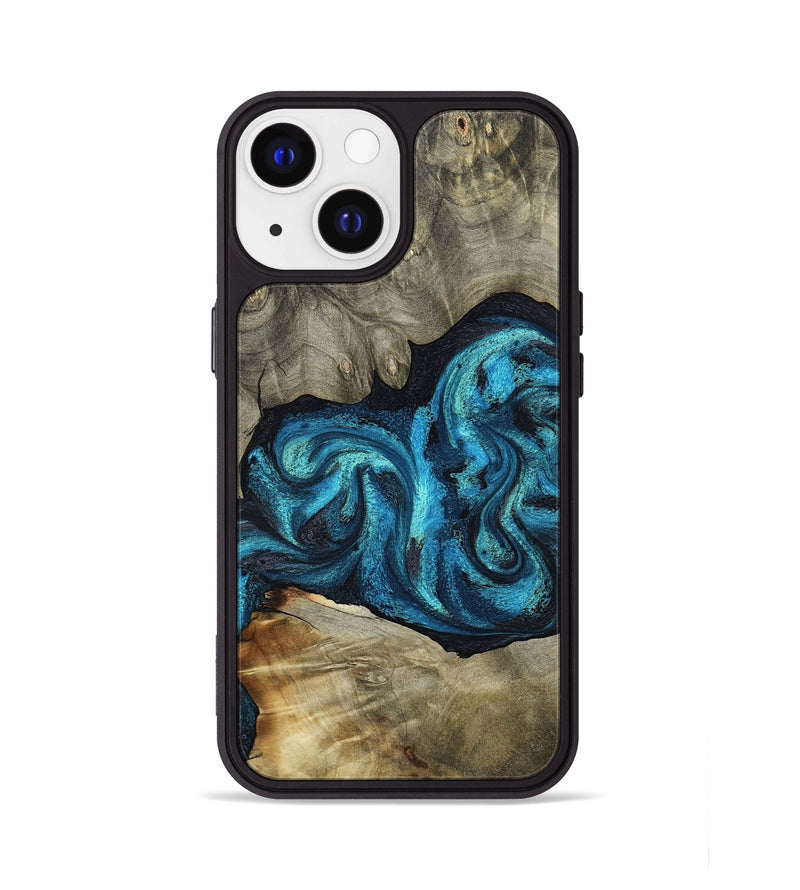 iPhone 13 Wood Phone Case - Alanna (Blue, 798159)